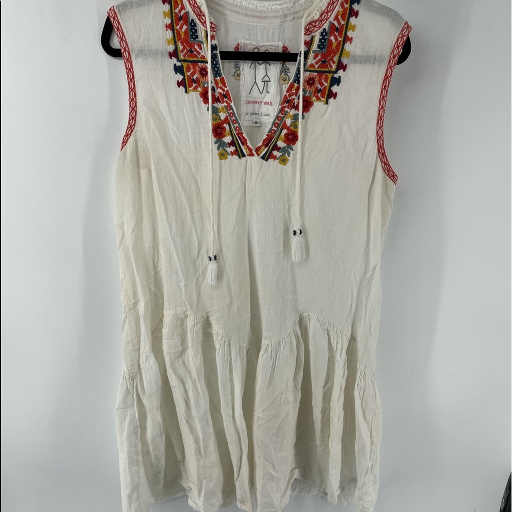 Johnny Was Embroidered Summer Dress